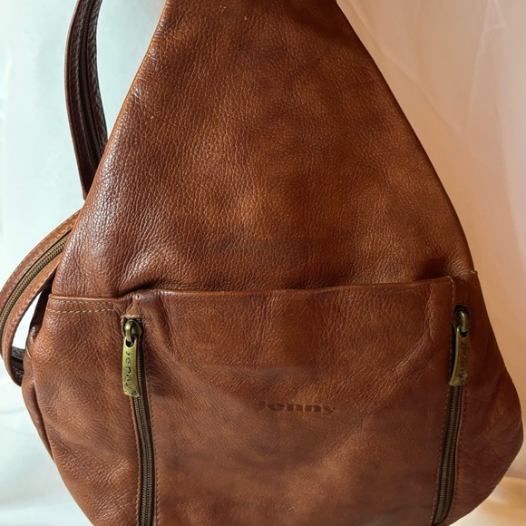 Vintage Jenny VERA PELLE made in ITALY Leather Sling Bag - Picture 1 of 11